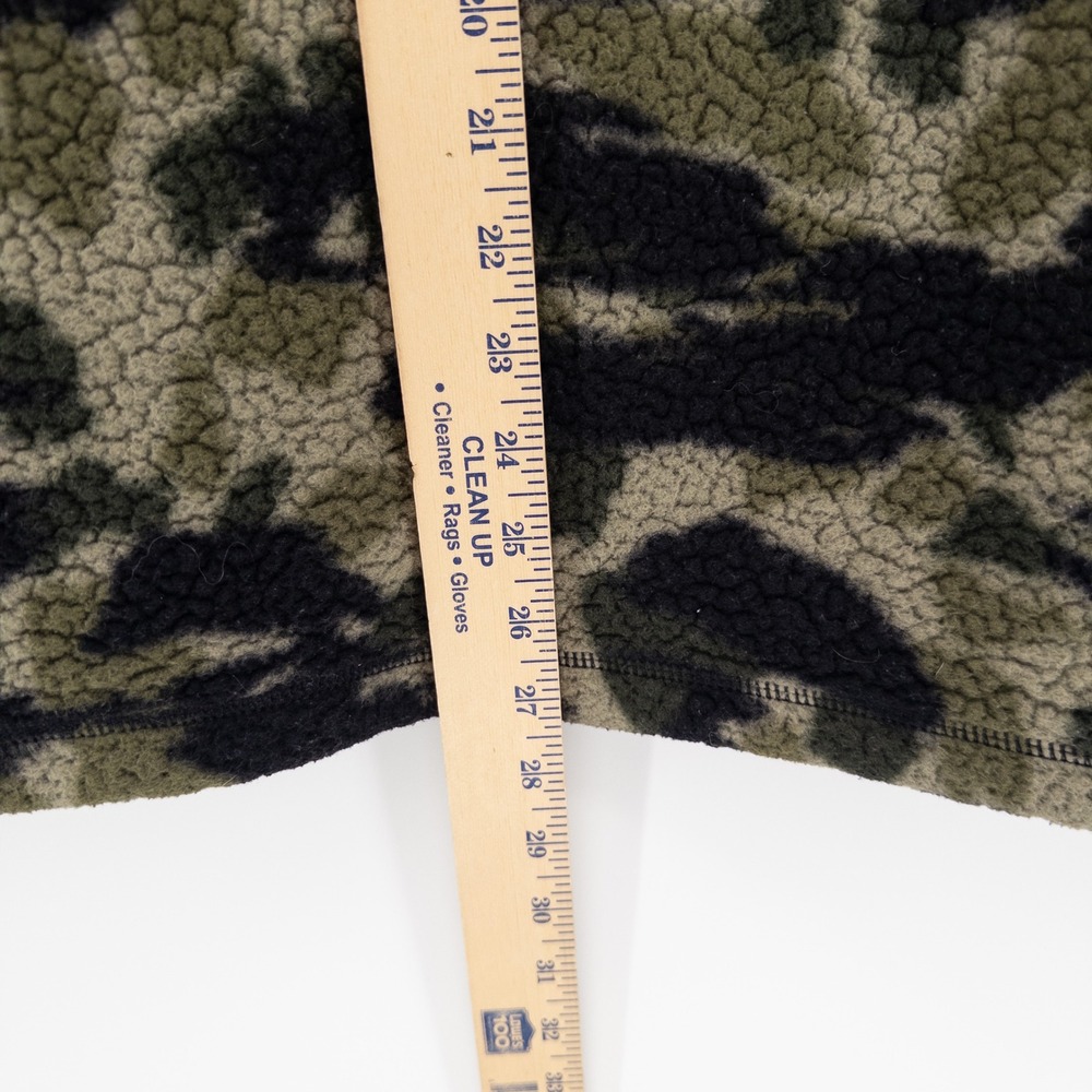 Carhartt Mens Large Fleece Snap Front Jacket Camo Relaxed Fit 104991-M Anorak - Picture 6 of 6